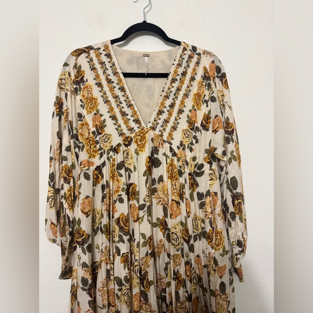 Free People Rows Of Roses Maxi Dress XS - Picture 9 of 16